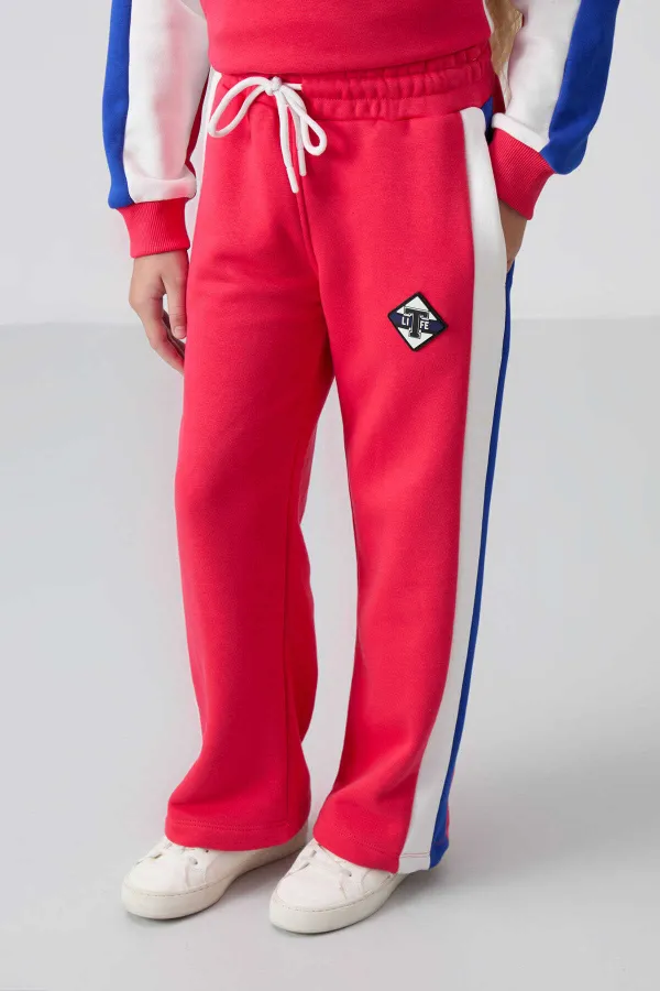 Ensemble de survêtement Tommylife Wholesale pour filles de 7 à 15 ans, col rond, coupe standard, réf. 75165 Viva Red