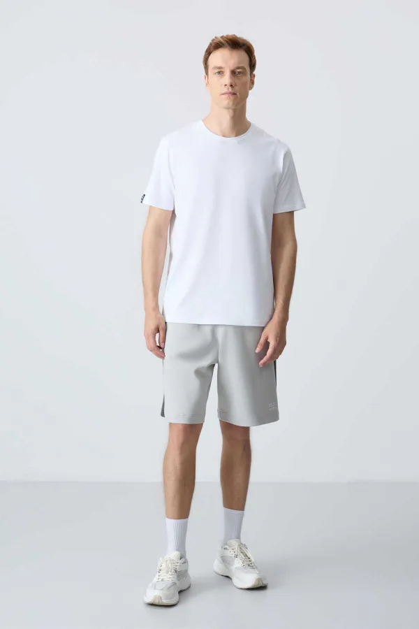 Short basique confort Tommylife pour homme, coloris Stone, référence 81280 (vente en gros)