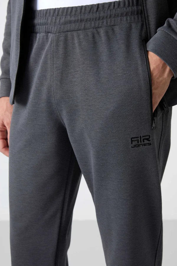 Ensemble de survêtement pour homme Tommylife Wholesale Hugo Relaxed Fit Jogger 85198 Gris foncé