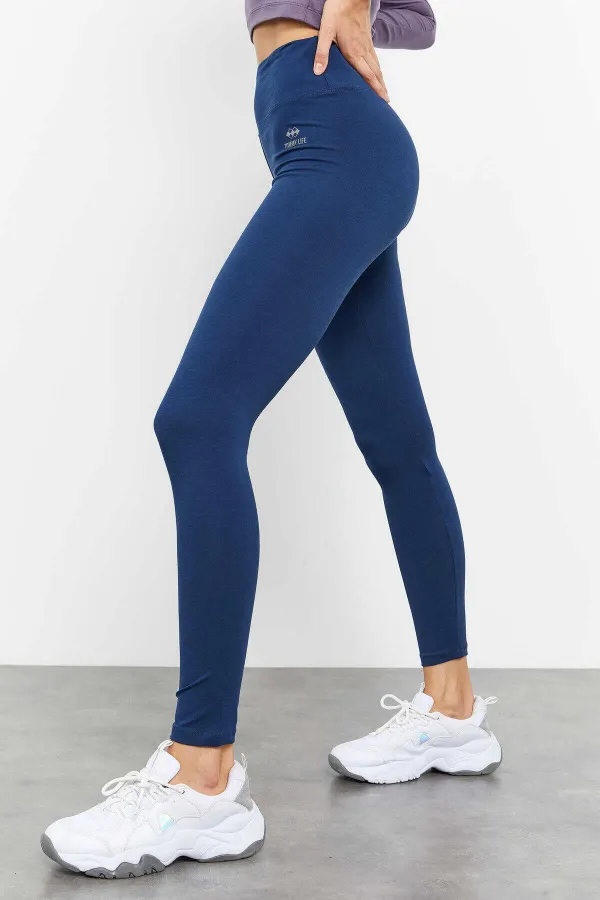 Leggings Tommylife en gros, taille haute, gainants, coupe slim, jambes étroites - 94011