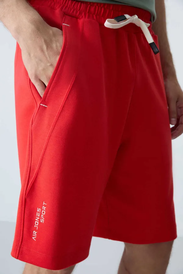 Tommylife Toptan Comfort Fit Basic Erkek Şort 81278 Fiesta