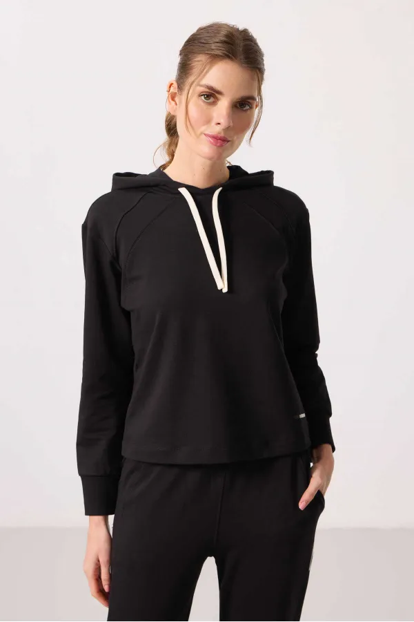 Ensemble de survêtement oversize à capuche Tommylife pour femme - 95336 Noir