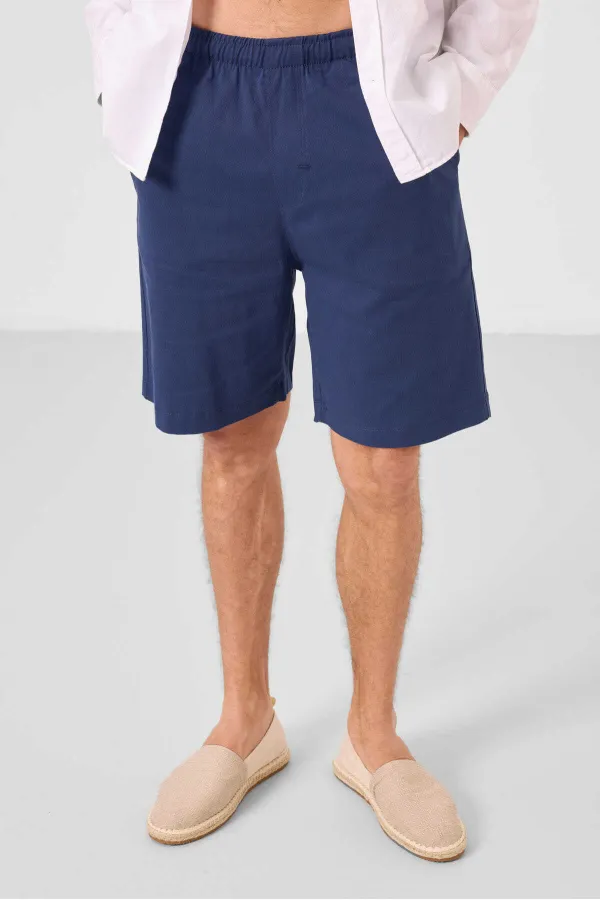 Short chino extensible léger, coupe standard, tissé, Tommylife Wholesale 81291 Parliament