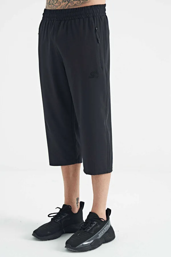 Tommylife Wholesale Standard Fit Active Sport Men's Capri Pants 83096 Anthracite