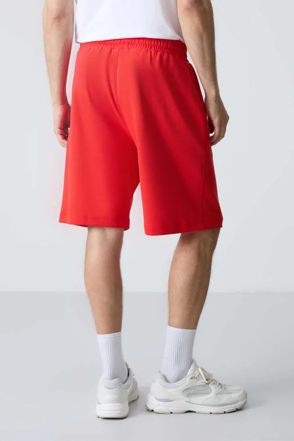 Tommylife Toptan Comfort Fit Basic Erkek Şort 81277 Fiesta