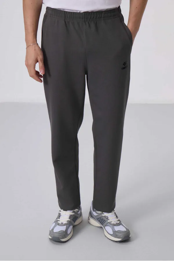 Tommylife Toptan Yüzeyi Dokulu Rahat Form Erkek Eşofman Takım 85273 Koyu Gri