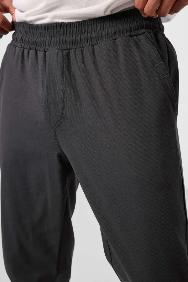Pantalon chino extensible léger, coupe standard, tissé, Tommylife Wholesale, 82176, anthracite