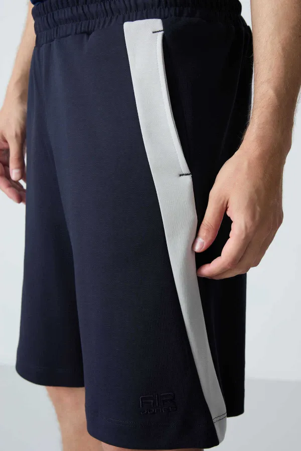 Tommylife Toptan Comfort Fit Basic Erkek Şort 81280 Lacivert