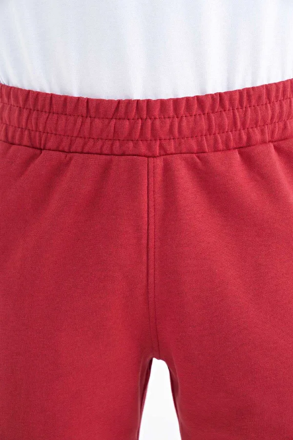 Tommylife Toptan Ryan Standart Kalıp Basic Erkek Şort 81239 Kırmızı