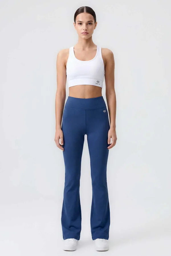 Leggings de sport évasés pour femmes Tommylife Wholesale Parliament, taille haute flexible - 94686 Leggings de sport évasés pour femmes Tommylife Wholesale Parliament, taille haute flexible - 94686