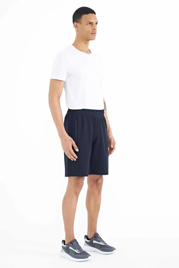 Tommylife Toptan Ryan Standart Kalıp Basic Erkek Şort 81239 Lacivert