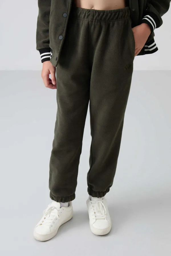 Pantalon de jogging Tommylife Wholesale pour filles de 7 à 15 ans, coupe standard, référence 75155, kaki