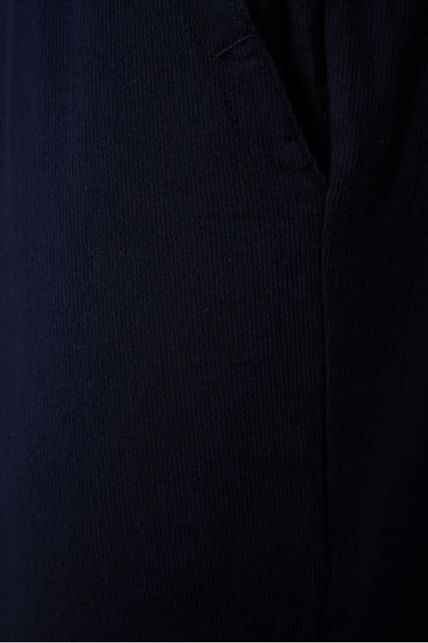 Pantalon chino extensible léger, coupe standard, tissé, Tommylife Wholesale, bleu marine, référence 82176