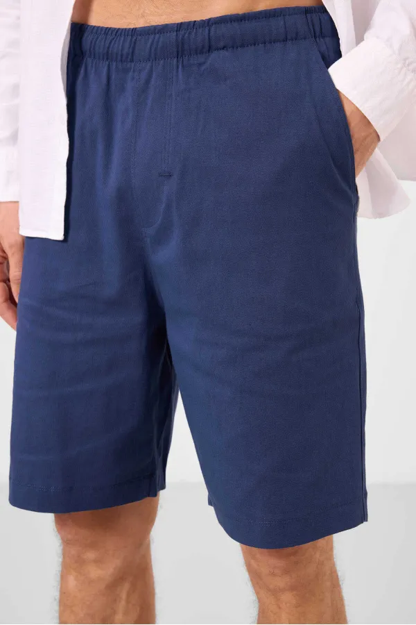 Short chino extensible léger, coupe standard, tissé, Tommylife Wholesale 81291 Parliament