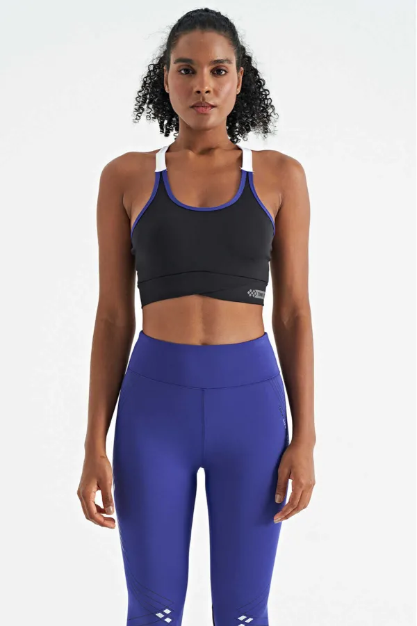 Bustier noir à bretelles fines Tommylife pour femme avec détail au dos - 97254