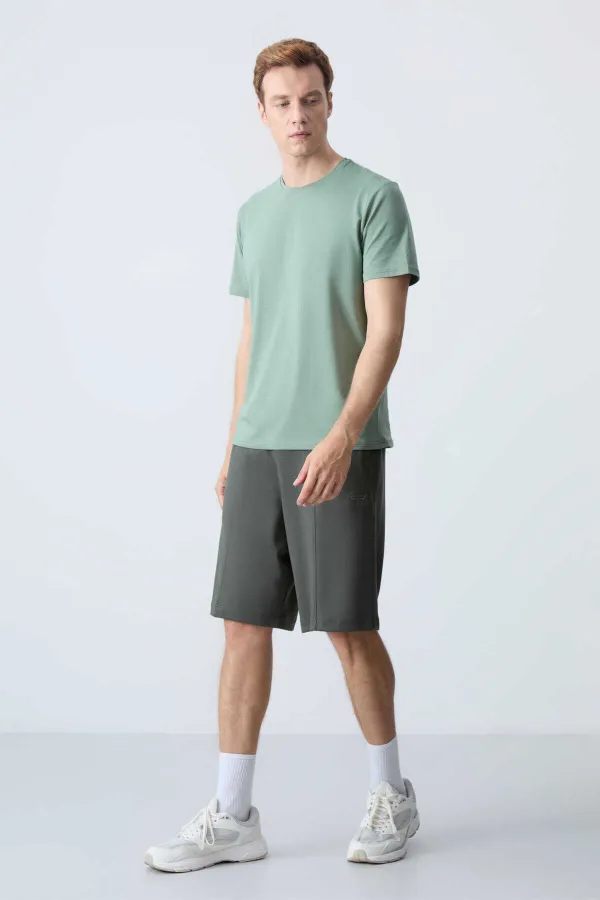 Tommylife Toptan Comfort Fit Basic Erkek Şort 81277 Haki