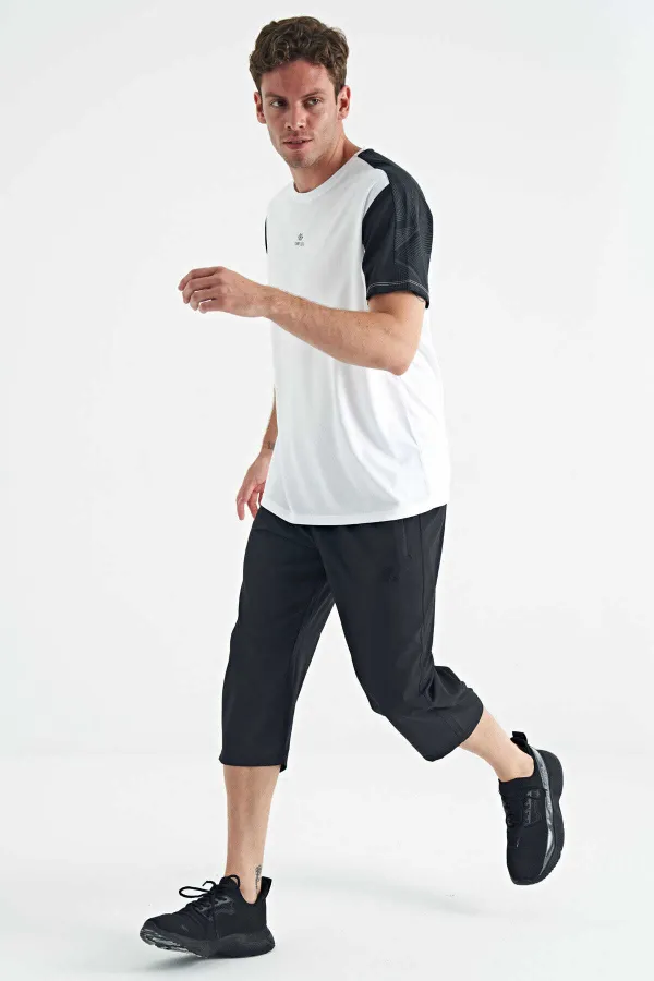 Tommylife Wholesale Standard Fit Active Sport Men's Capri Pants 83096 Anthracite