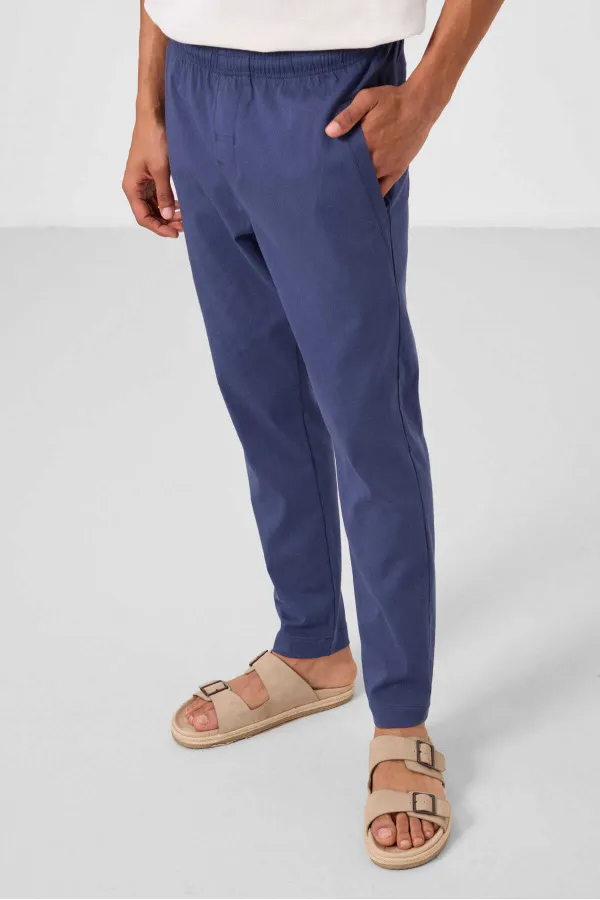 Pantalon chino tissé léger et flexible Tommylife Wholesale Standard Fit pour homme 82179 Parliament