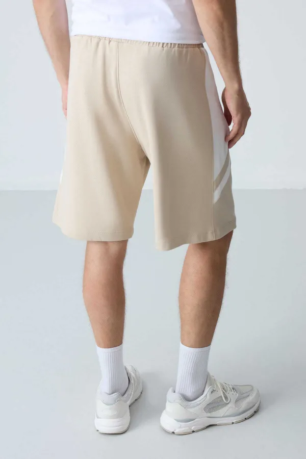 Short basique confort Tommylife pour homme, couleur beige, référence 81281.