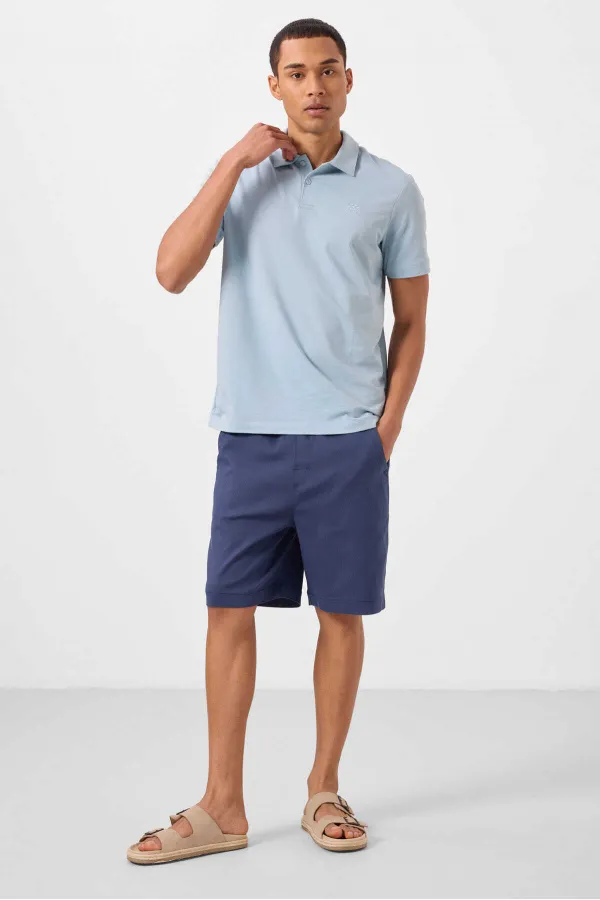 Short chino extensible léger, coupe standard, tissé, Tommylife Wholesale 81293 Parliament