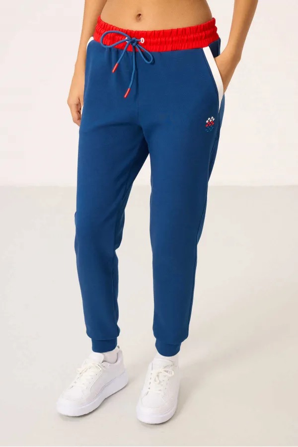 Tommylife Wholesale Parliament Hooded Color Block Women's Tracksuit Set - 95327