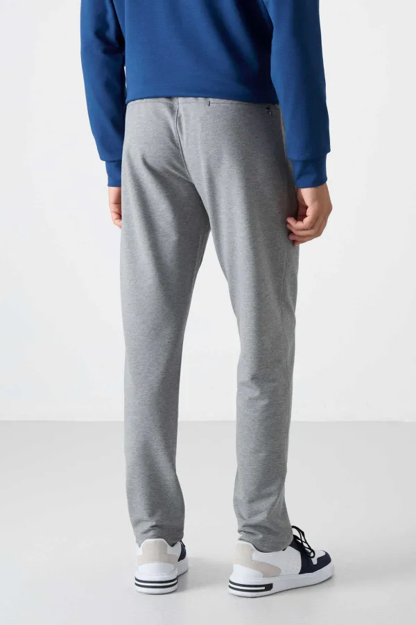 Bas de survêtement Tommylife Slim Fit Classic Leg pour homme, vente en gros, 84671, gris chiné