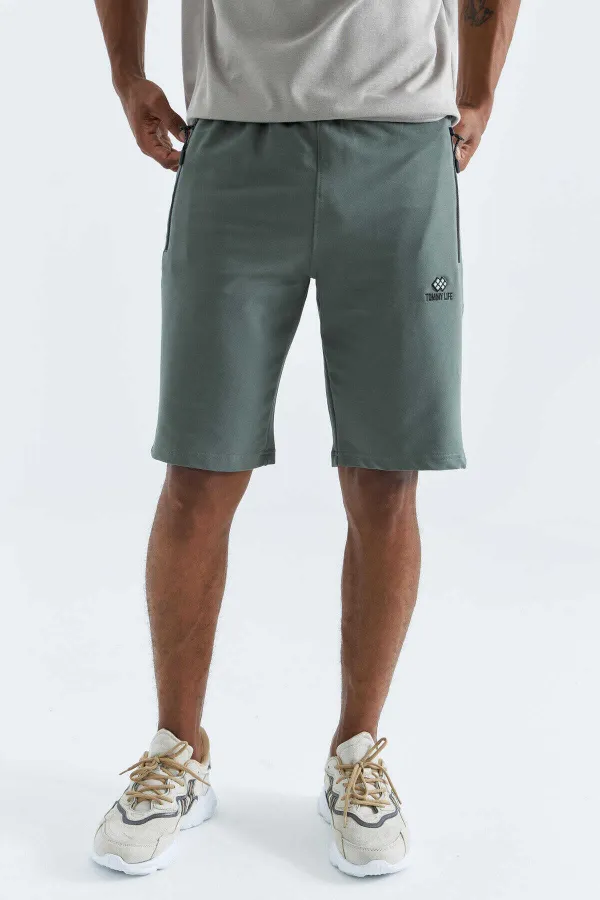 Short Tommylife Wholesale Standard Fit Basic pour homme 81136 Vert clair