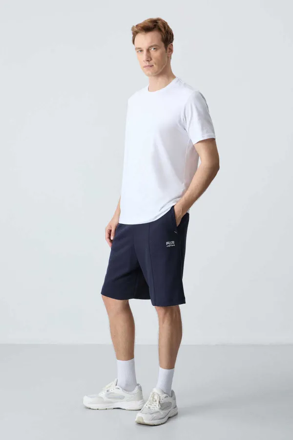 Short basique confort Tommylife pour homme, modèle 81277, bleu marine