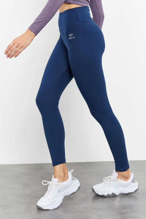 Leggings Tommylife en gros, taille haute, gainants, coupe slim, jambes étroites - 94011