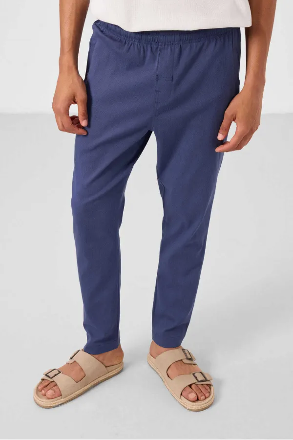 Pantalon chino tissé léger et flexible Tommylife Wholesale Standard Fit pour homme 82179 Parliament