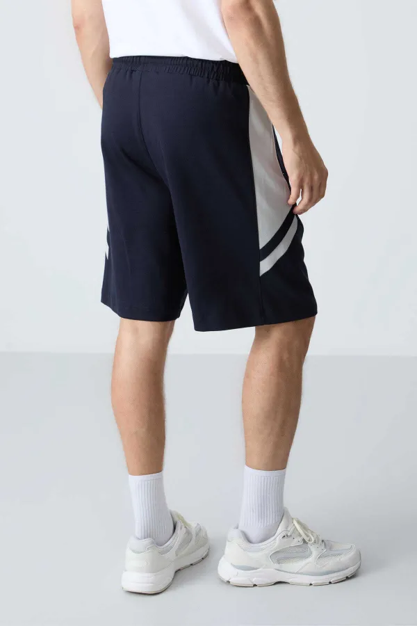 Short basique confort Tommylife pour homme, modèle 81281, bleu marine