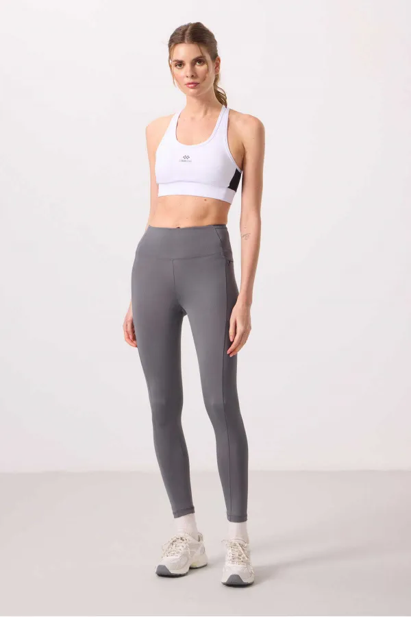 Tommylife Wholesale Polyester Flexible Standard Fit Performance Women's Leggings - 94667 Dark Grey
