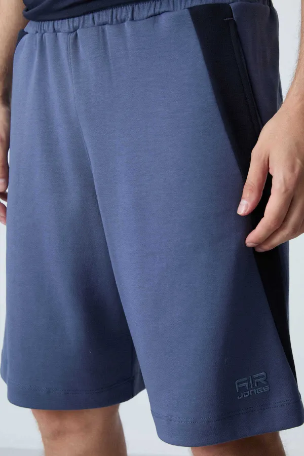 Short basique confort Tommylife pour homme, coloris pétrole, référence 81280 (vente en gros)