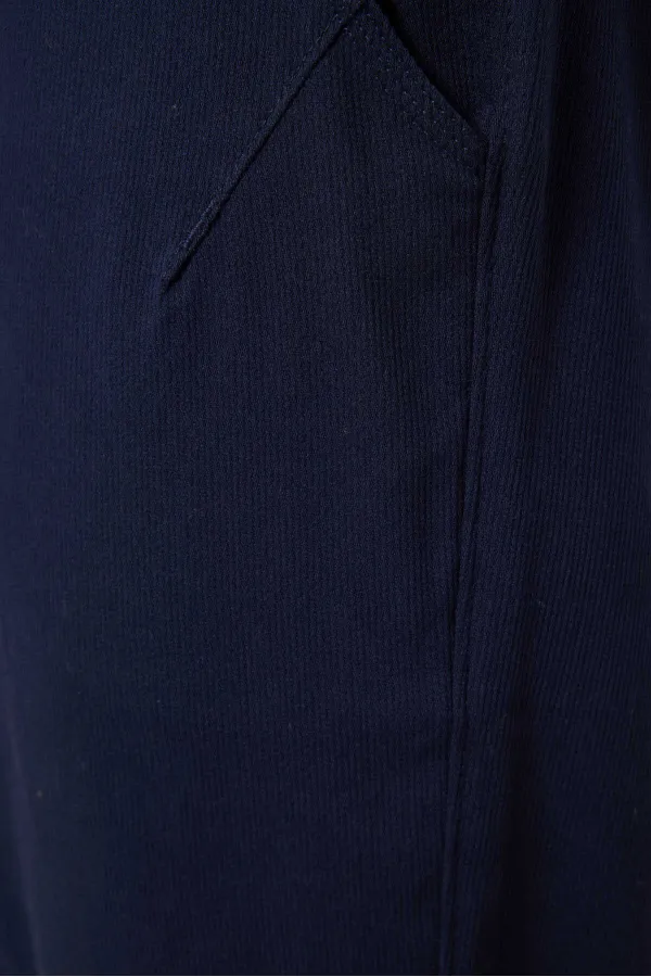 Pantalon chino extensible léger, coupe standard, tissé, Tommylife Wholesale, bleu marine, référence 82177