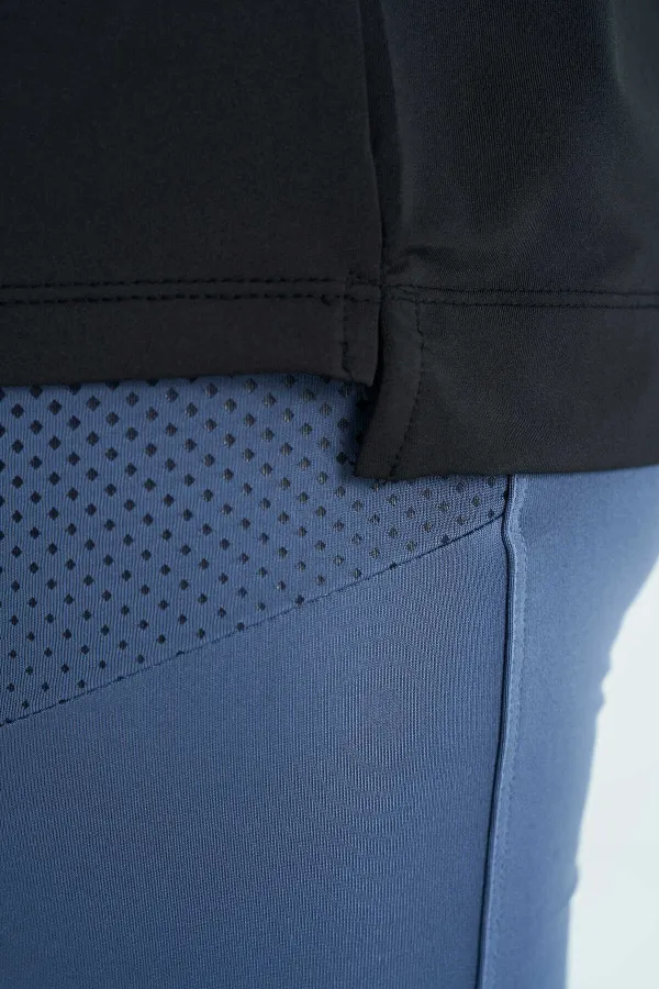 Tommylife Toptan Siyah O Yaka Baskı Detaylı Oversize Kısa Kol Kadın T-Shirt - 97263