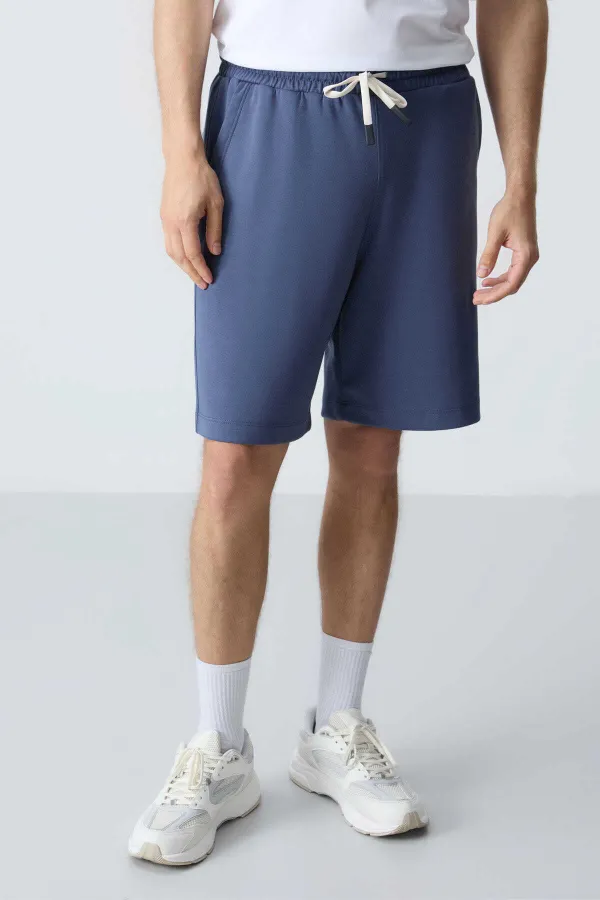 Tommylife Wholesale Comfort Fit Basic Men's Shorts 81275 Petrol