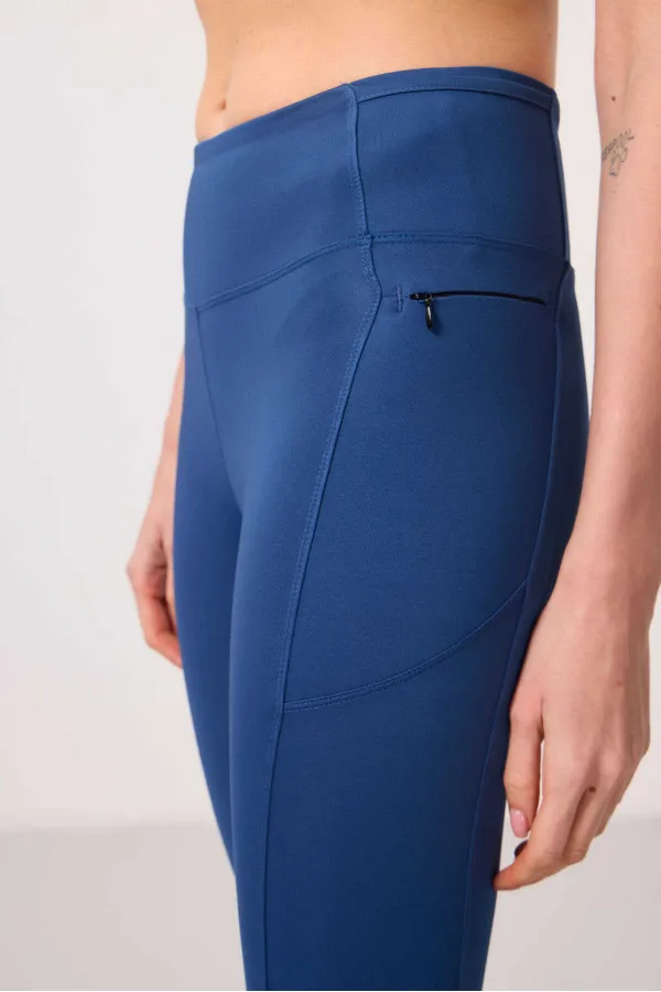 Tommylife Toptan Polyester Esnek Standart Fit Performans Kadın Tayt - 94667 Parlament