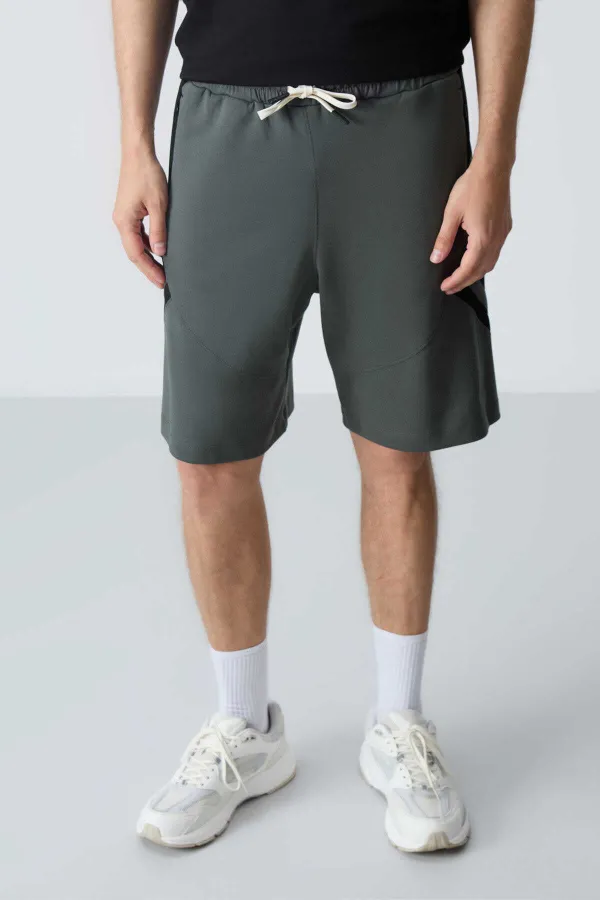 Short basique confort Tommylife pour homme, modèle 81281, kaki