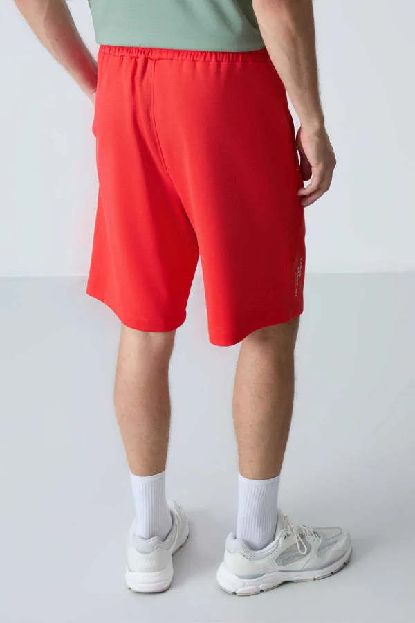 Tommylife Toptan Comfort Fit Basic Erkek Şort 81278 Fiesta