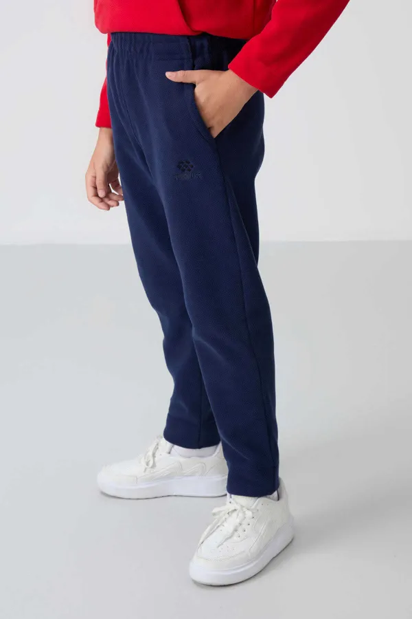 Ensemble de survêtement en polaire à col montant Tommylife Wholesale pour garçon, style serveur, référence 11218, rouge et marine