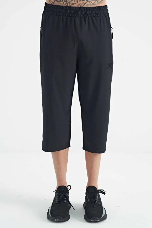 Tommylife Wholesale Standard Fit Active Sport Men's Capri Pants 83096 Anthracite