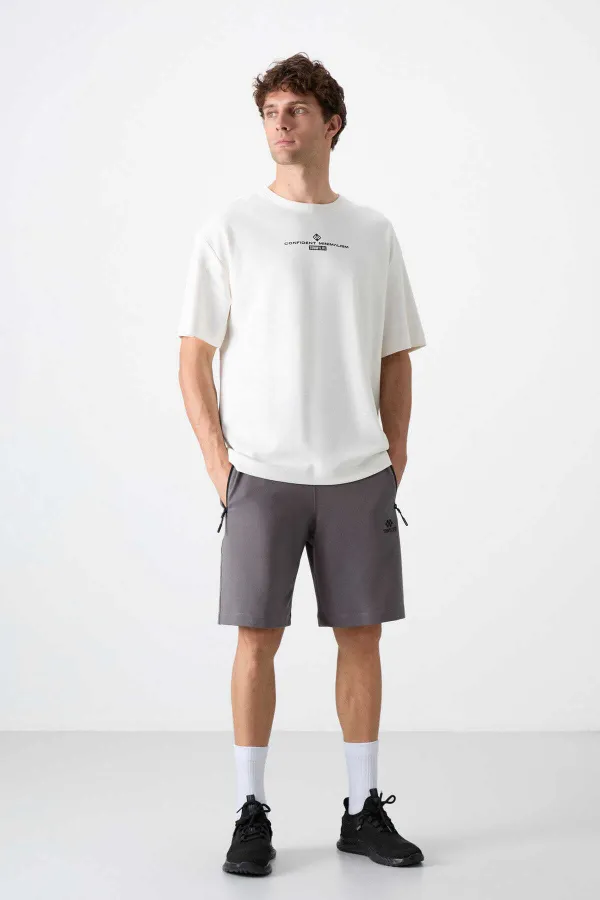 Short Tommylife Wholesale Standard Fit Basic pour homme 81136 Gris foncé