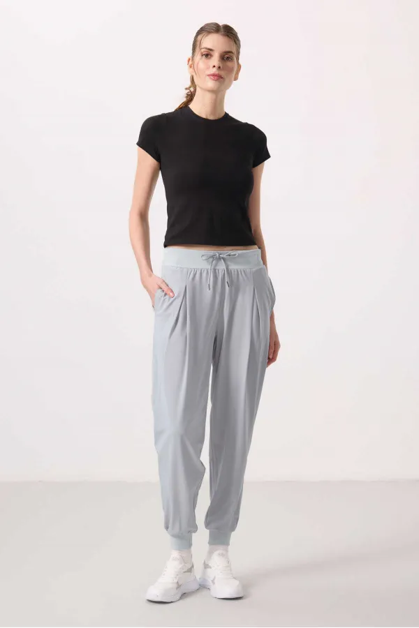 0489 Chemisier en maille à col licou - Biscuit