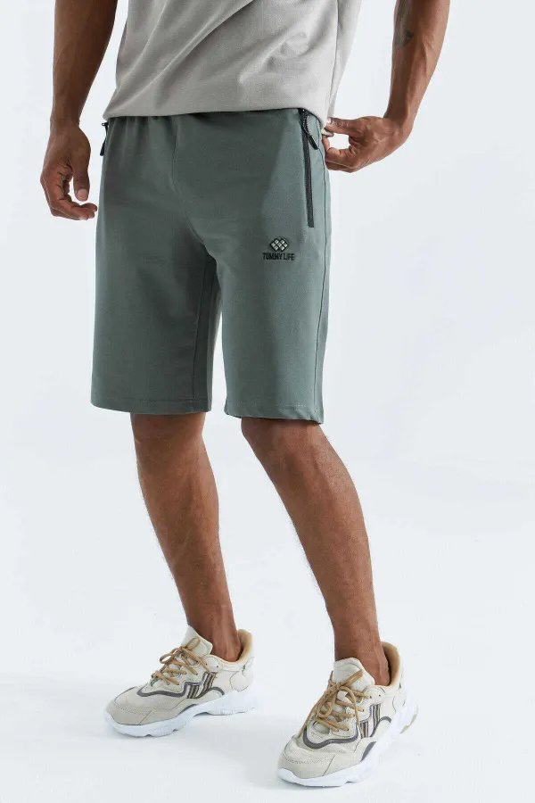 Short Tommylife Wholesale Standard Fit Basic pour homme 81136 Vert clair