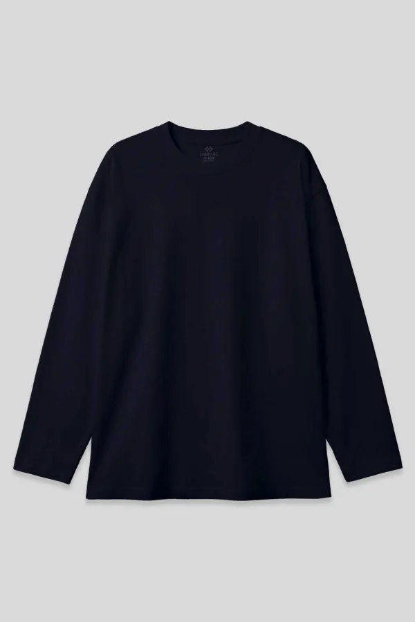 Tommylife Toptan Lacivert Basic O Yaka Erkek Sweatshirt - 88107