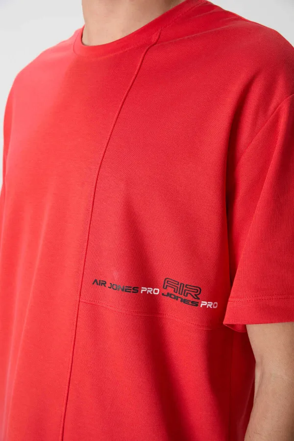 Tommylife Toptan O Yaka Oversize Baskılı Erkek T-Shirt 88370 Fiesta