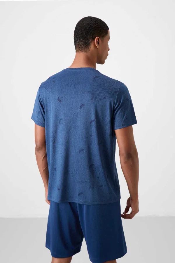 Tommylife Toptan O Yaka Standart Kalıp Aktif Spor Erkek T-Shirt 88398 Parlament