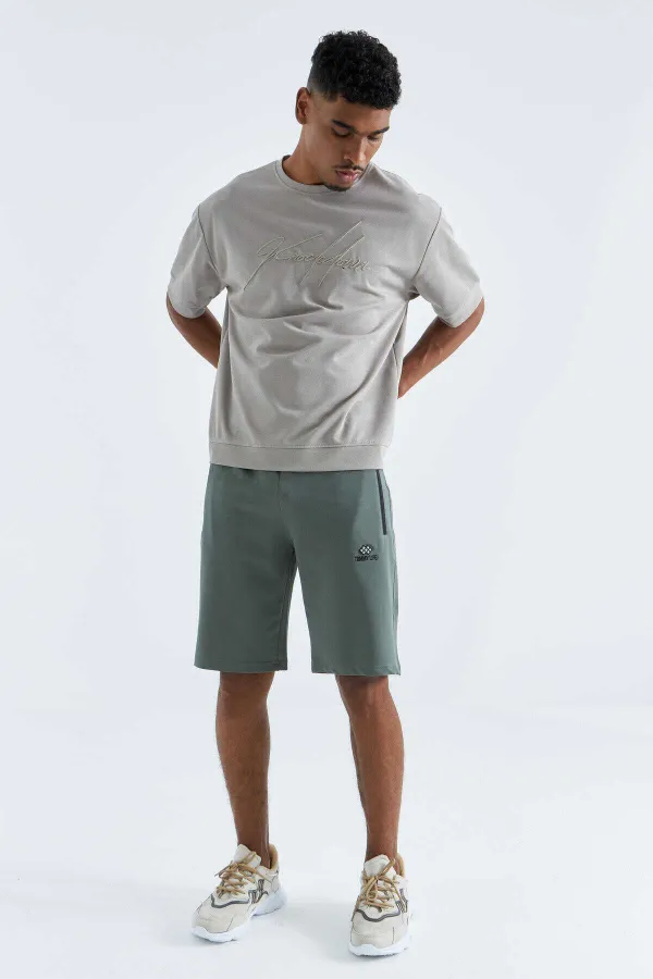 Short Tommylife Wholesale Standard Fit Basic pour homme 81136 Vert clair