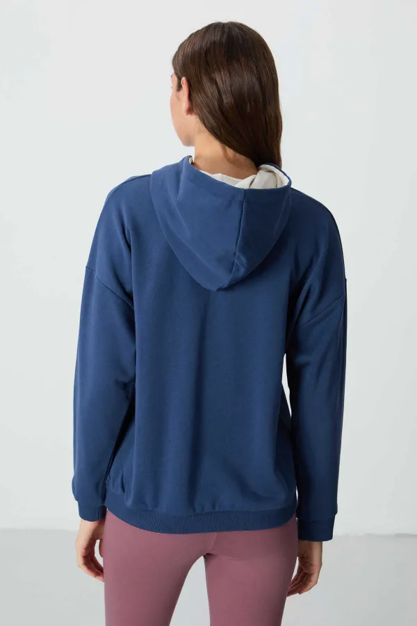 Tommylife Wholesale Hooded Oversize Women's Sweatshirt 97291 Parliament