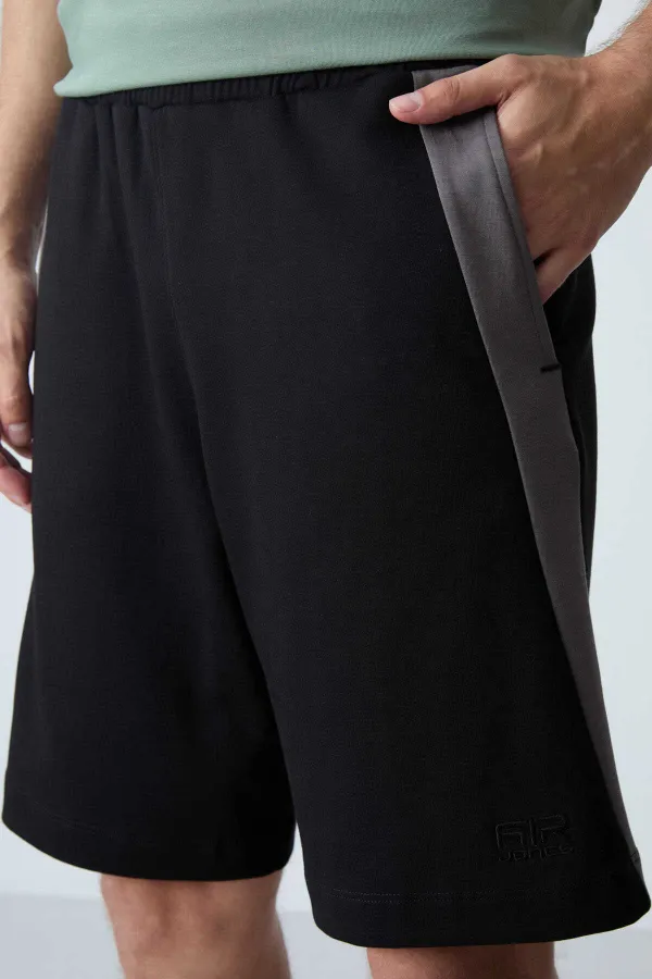 Short basique confort Tommylife pour homme, modèle 81280, noir (vente en gros)